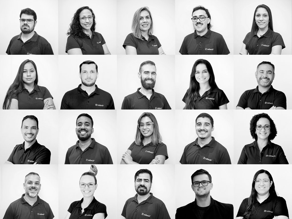 Retratos da equipe Reitech em 2025
